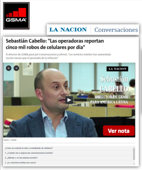 GSMA Argentina Prensa Video La Nacion GSMA Latin America