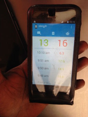 Example of ValveKey Smartphone App