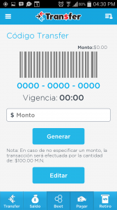 Transfer-barcode