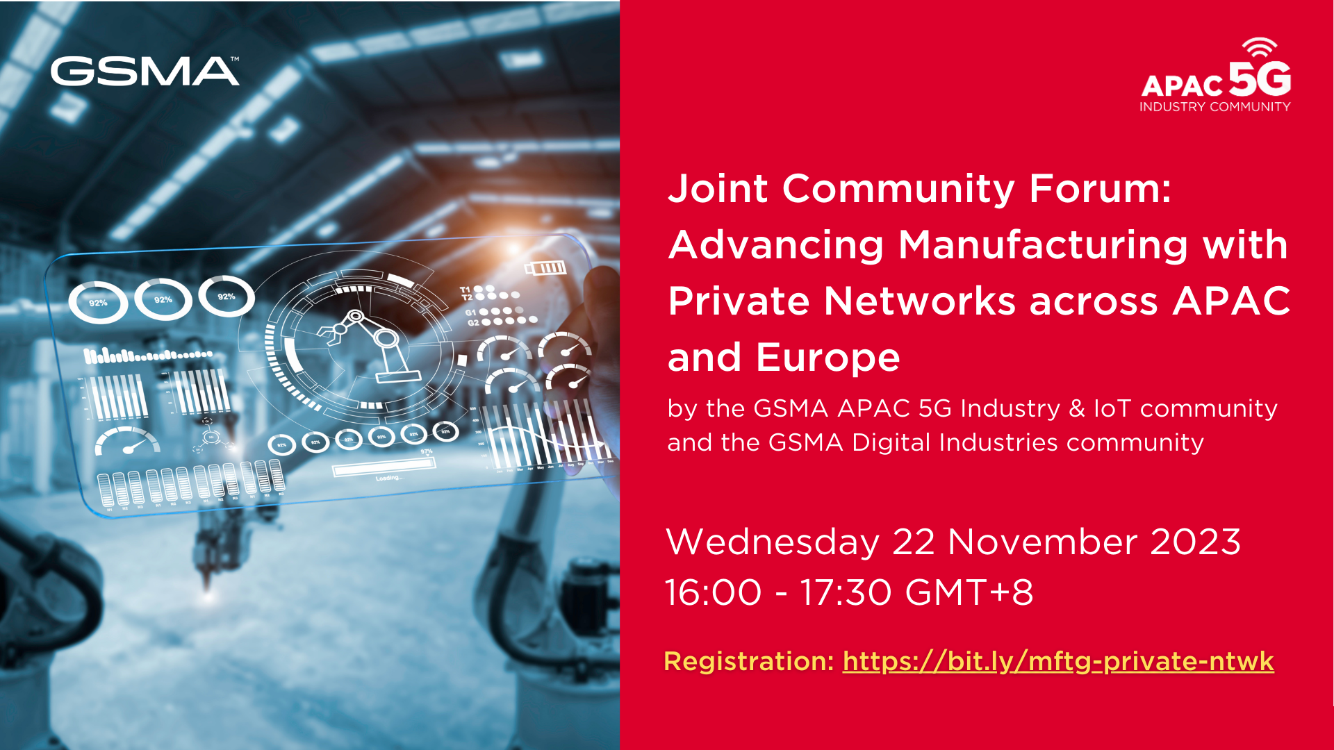 Joint Community Forum: Advancing Manufacturing with Private Networks across APAC and Europe