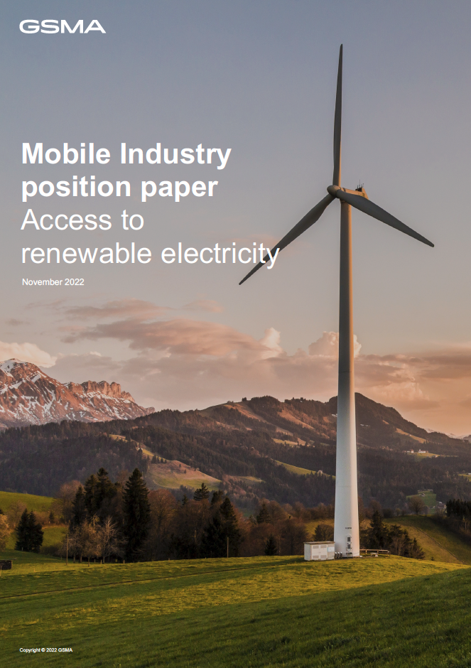 Mobile Industry position paper: Access to renewable energy image