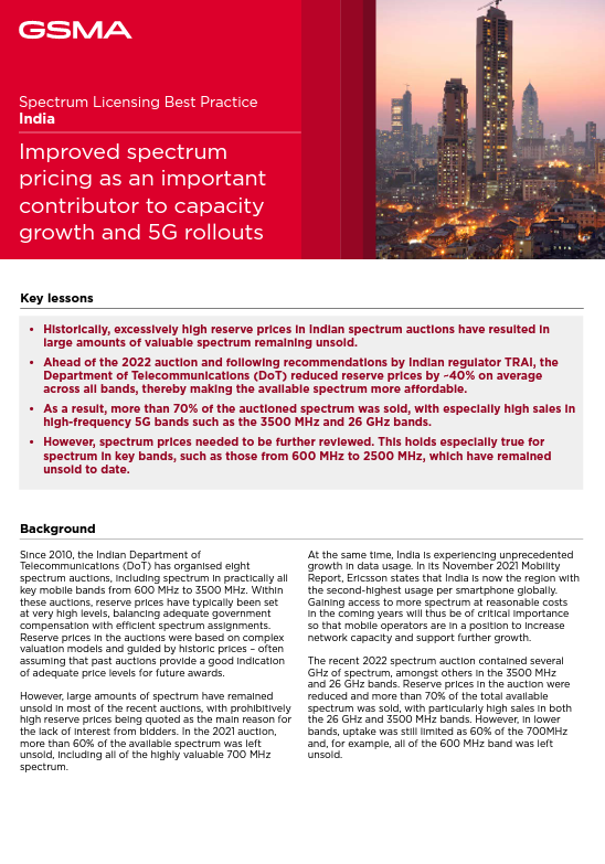 Spectrum Licensing – Best Practice for Mobile Networks image