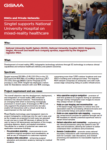  A case study showing how Singtel works with private MNOs in healthcare.