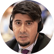 A man wearing a headset.