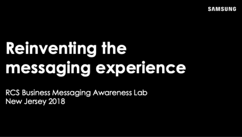 GSMA RCS Business Messaging Lab #19 New Jersey – Speakers’ Presentations image