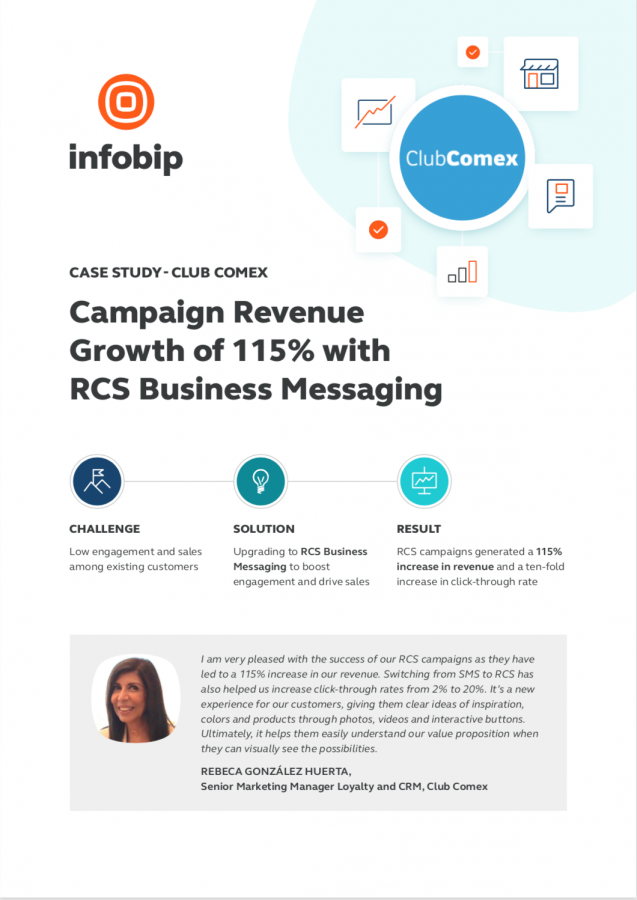 Infobip and Club Comex RCS Campaign Case Study image