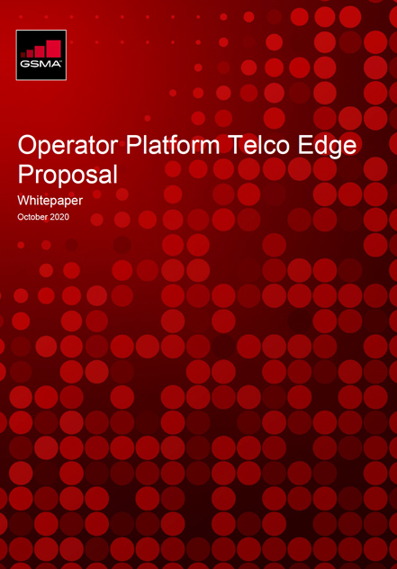 GSMA Operator Platform Telco Edge Proposal Whitepaper image
