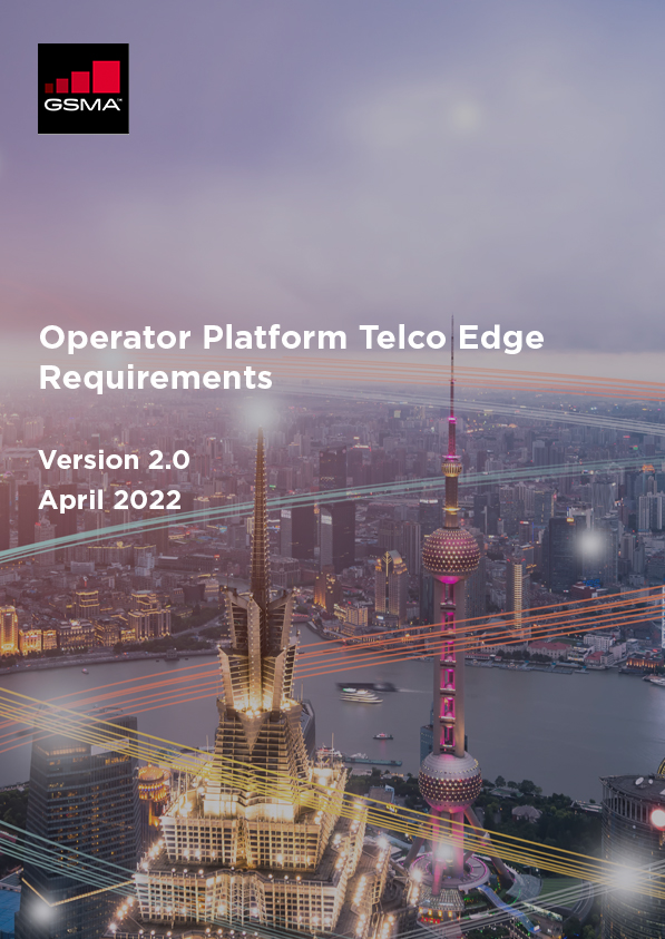 GSMA Operator Platform Telco Edge Requirements 2022 image