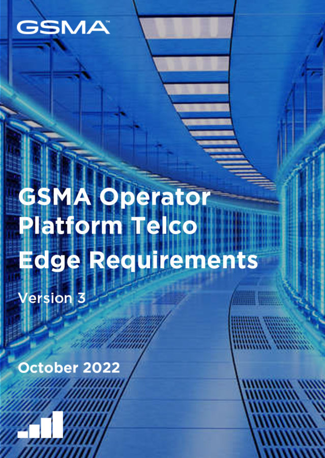 GSMA Operator Platform Telco Edge Requirements – October 22 image