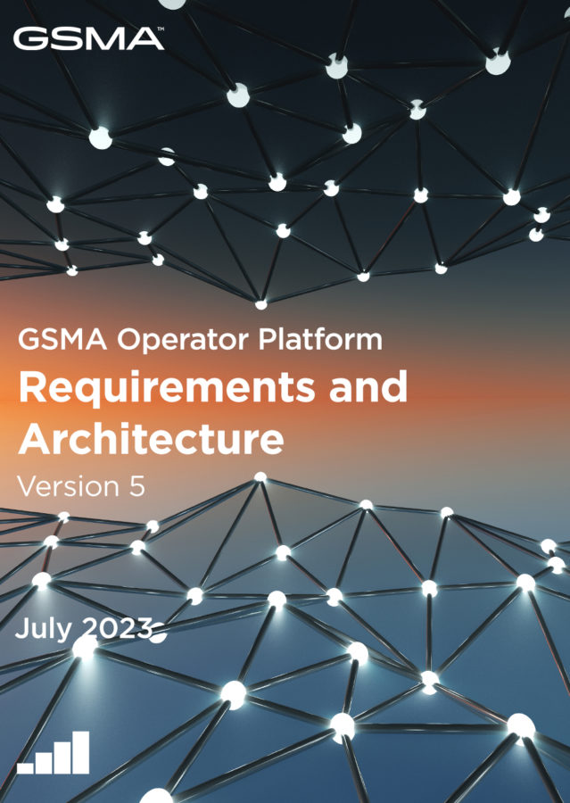 GSMA Operator Platform Group – Requirements and Architecture Version 5.0 image