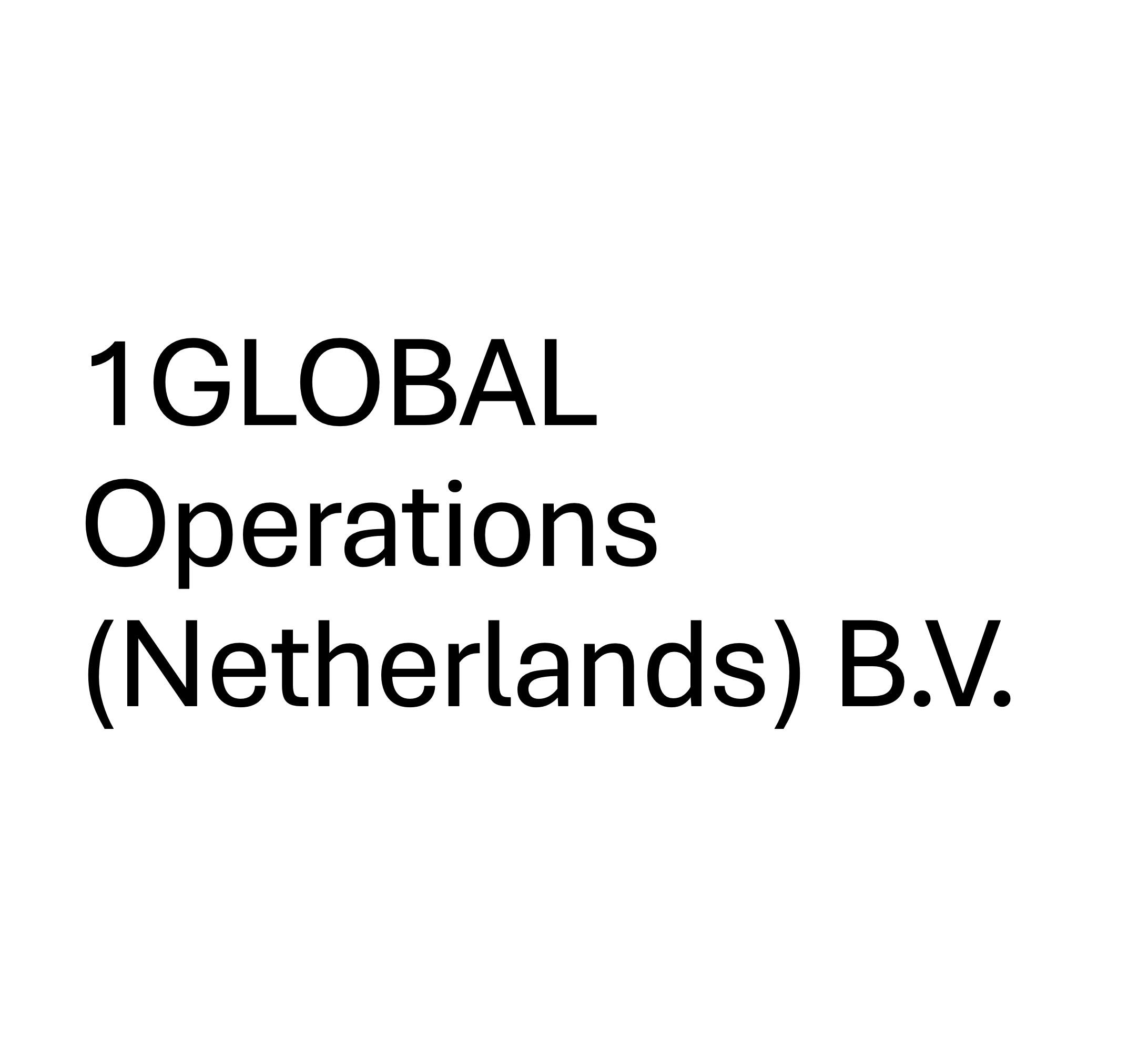 1GLOBAL (1GLOBAL Operations (Netherlands) B.V.)