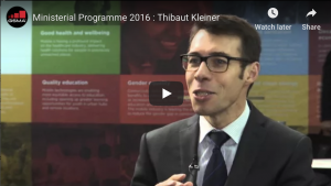 Ministerial Programme 2016 : Thibaut Kleiner