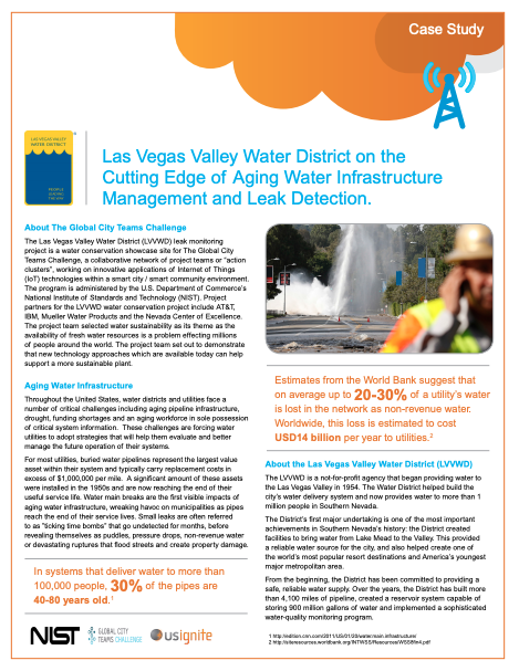 Las Vegas Valley Water District on the Cutting Edge of Aging Water Infrastructure Management and Leak Detection image