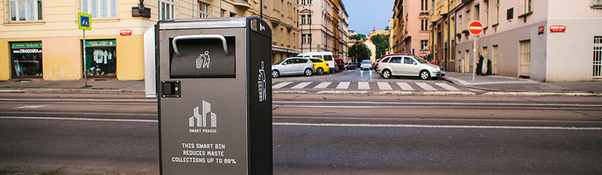 Smart discount trash can