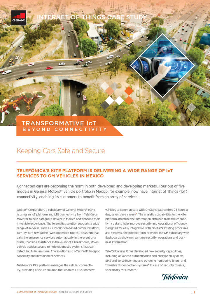 IoT Beyond Connectivity Case Study, By Telefónica: Keeping Cars Safe and Secure image