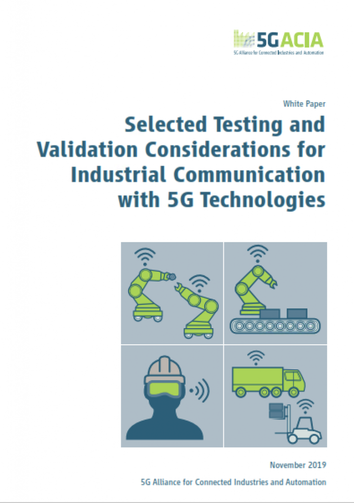 Selected Testing and Validation Considerations for Industrial Communication with 5G Technologies image