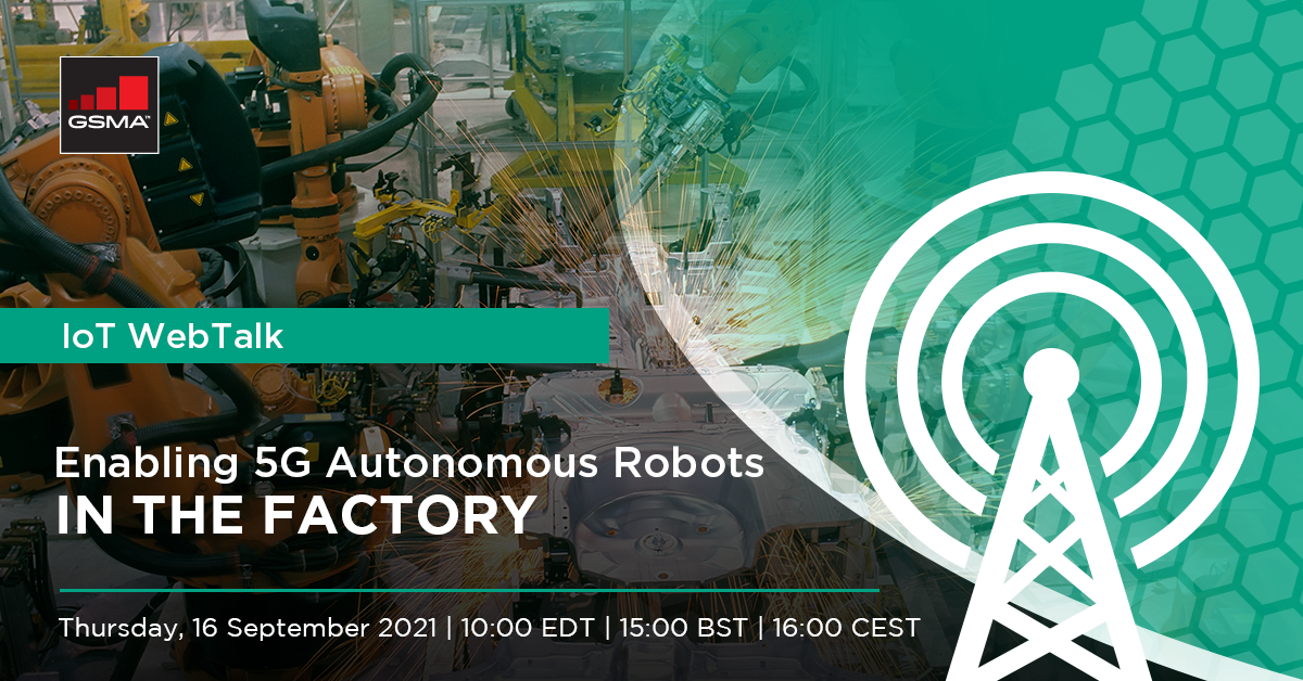 IoT WebTalk: Enabling 5G Autonomous Robots in the Factory
