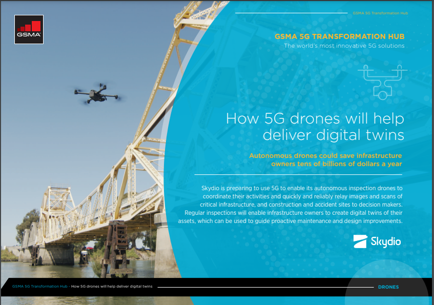 GSMA 5G Transformation Hub Case Study: How 5G drones will help deliver digital twins image