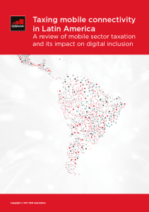 Tributação da conectividade móvel na América Latina image