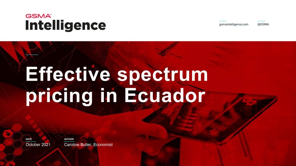 Effective spectrum pricing in Ecuador image