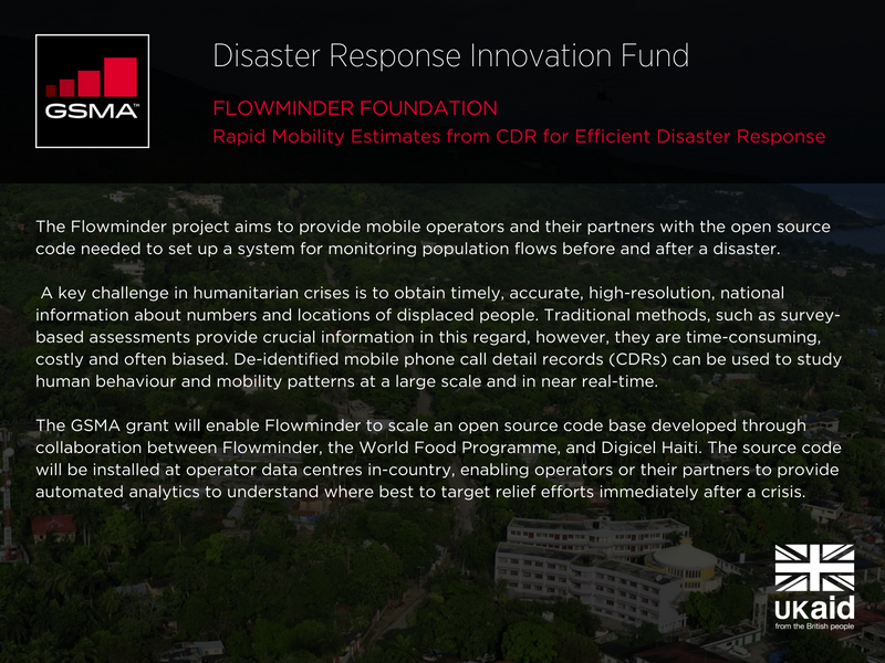 Flowminder Foundation - Rapid Mobility Estimates from CDF for Efficient Disaster Response