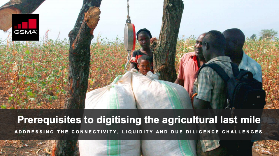 Prerequisites to digitising the agricultural last mile image