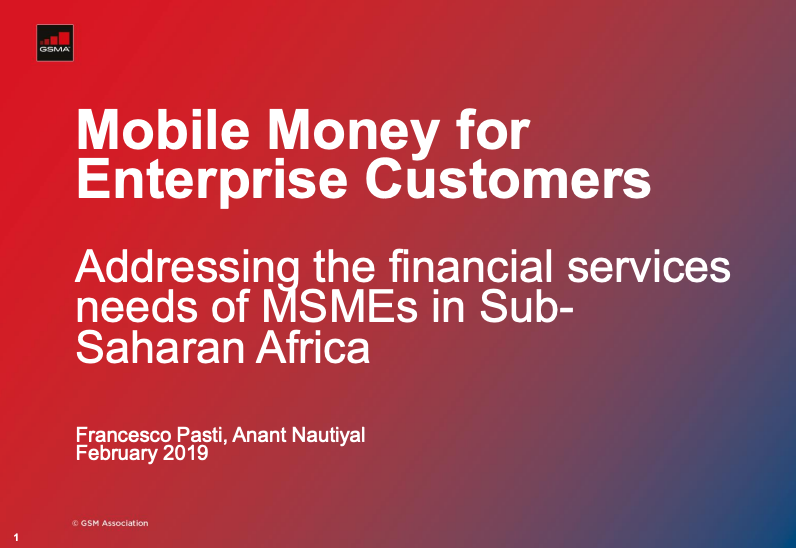 Addressing the financial services needs of MSMEs in Sub-Saharan Africa image