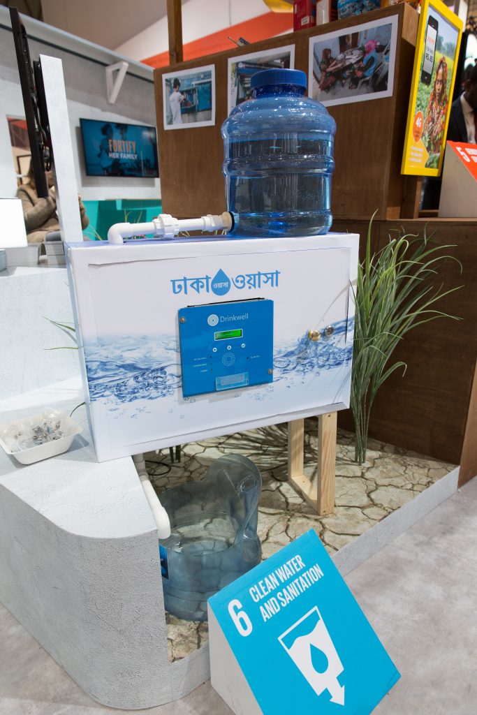 Drinkwell’s water ATM being showcased at Mobile World Congress 2019