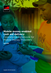 Mobile money enabled cash aid delivery: Operational handbook for mobile money providers image