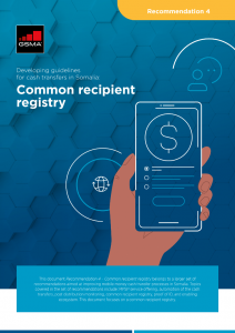 Developing guidelines for cash transfers in Somalia image