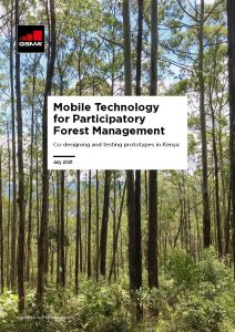 Mobile Technology for Participatory Forest Management: Co-designing and testing prototypes in Kenya image