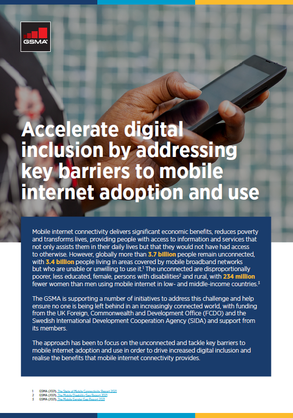 Digital Inclusion: Driving mobile internet adoption and use image