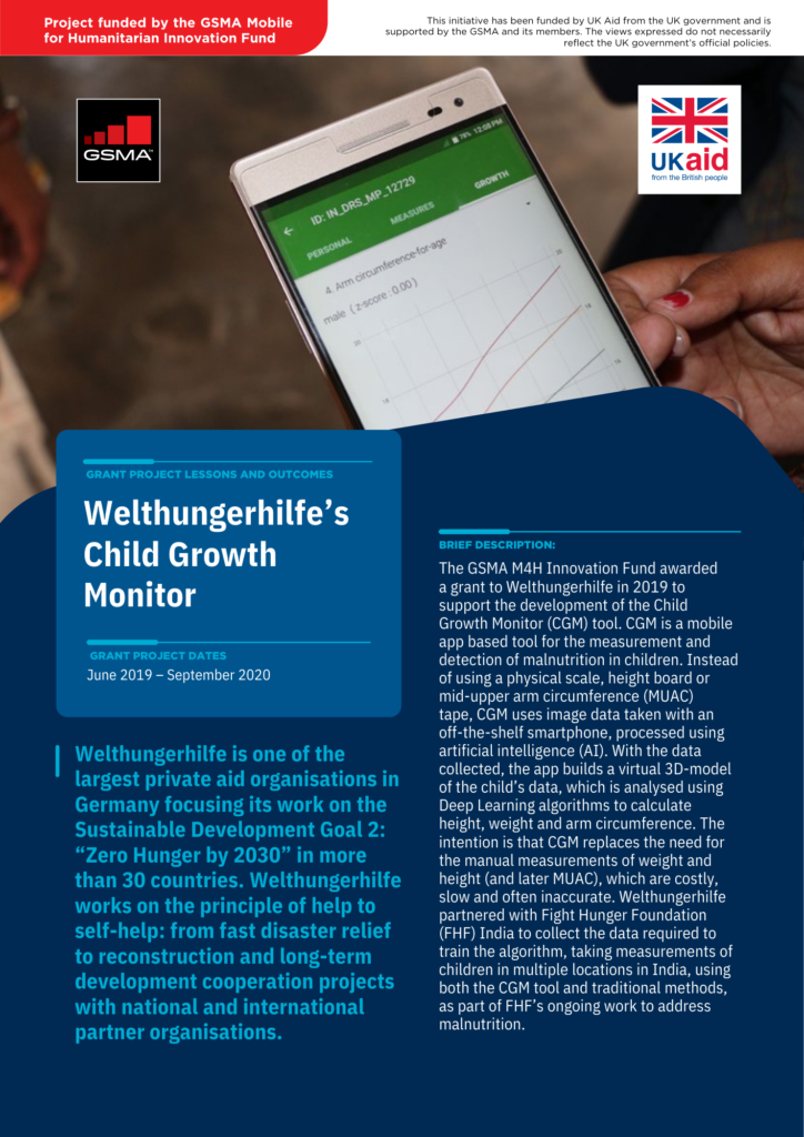M4H Innovation Fund lessons and outcomes: Welthungerhilfe’s Child Growth Monitor image
