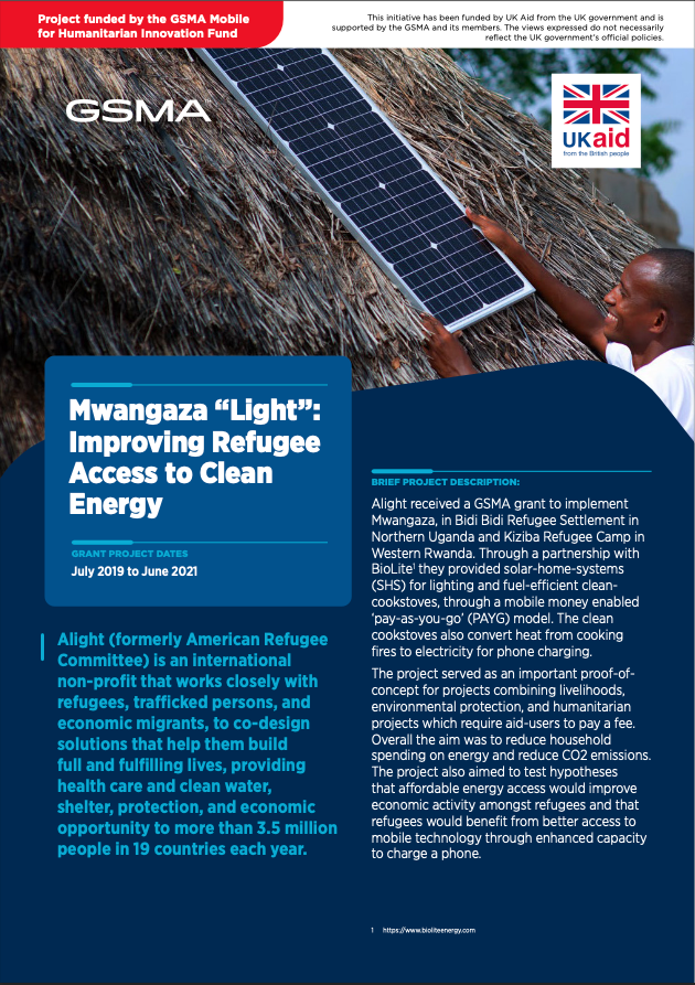 M4H Innovation Fund lessons and outcomes: Improving refugee access to clean energy image