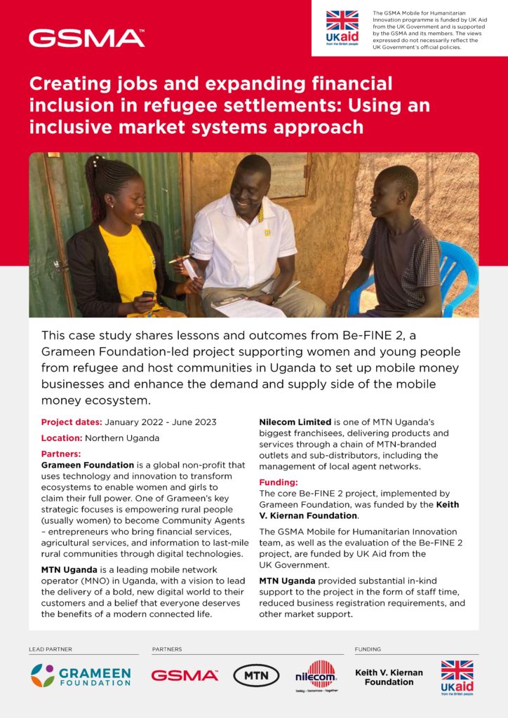 Creating jobs and expanding financial inclusion in refugee settlements image