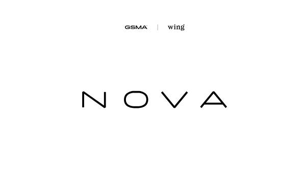 GSMA and wing logos above the word "NOVA" in large, thin black letters on a white background.