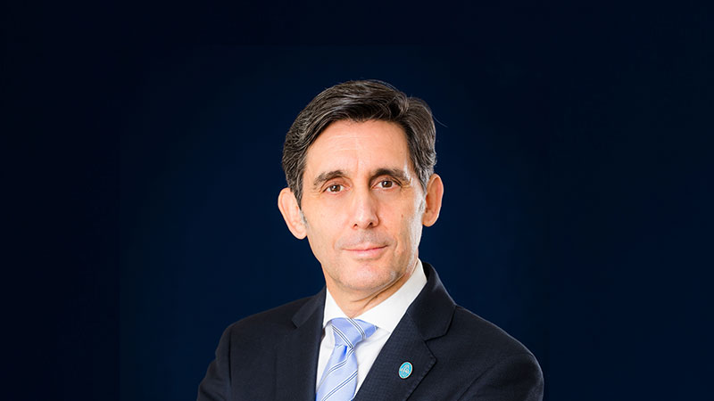 Headshot of José María Álvarez-Pallete, Chairman and CEO of Telefónica