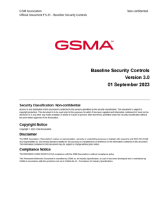 FS.31 GSMA Baseline Security Controls image
