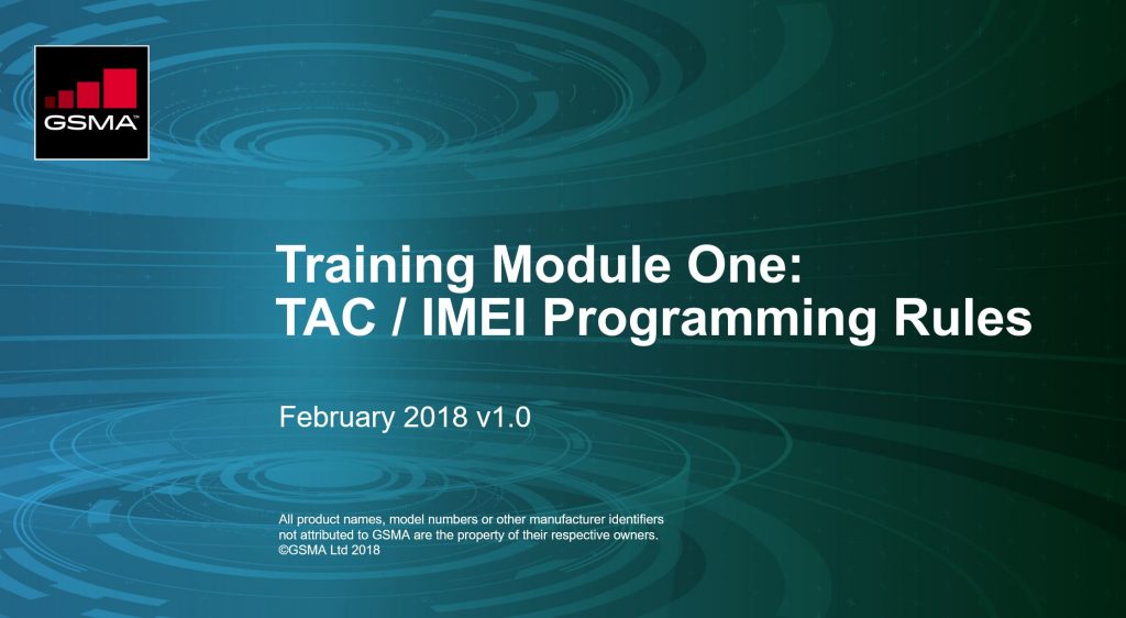 GSMA TAC Allocation training modules image