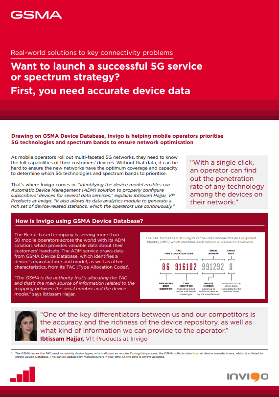 GSMA Device Database – Real world solutions to key connectivity problems image