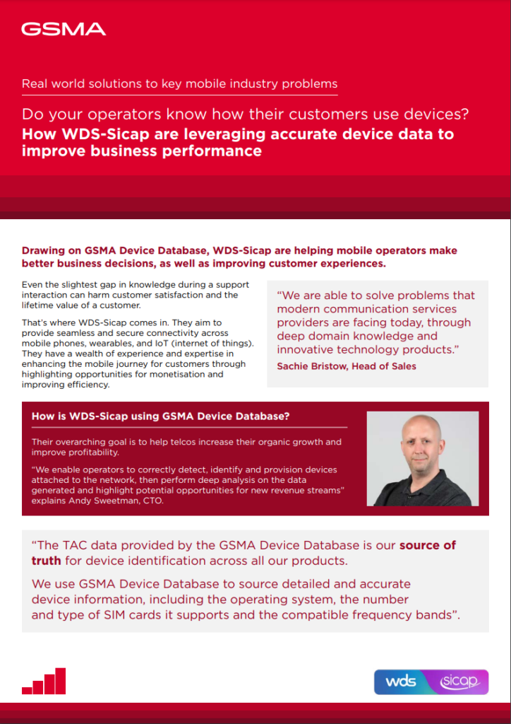 How WDS-Sicap are leveraging accurate device data to improve business performance image