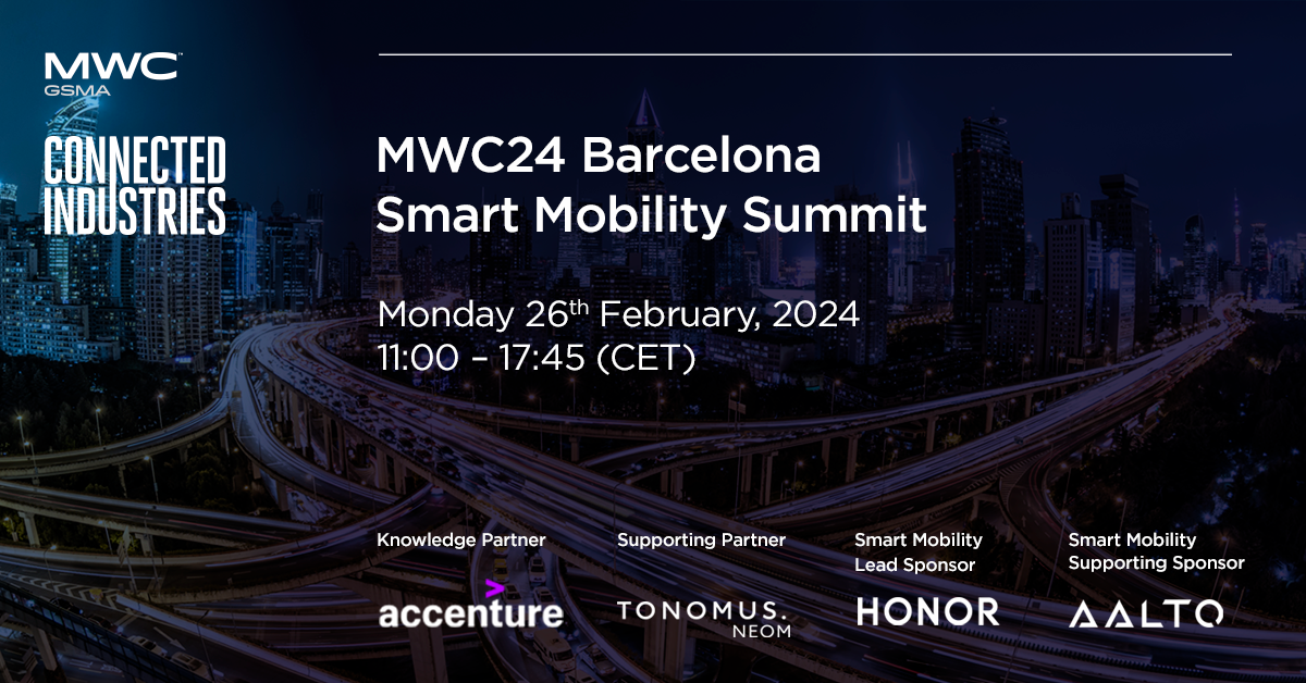 MWC24 Barcelona Connected Industries Smart Mobility Summit