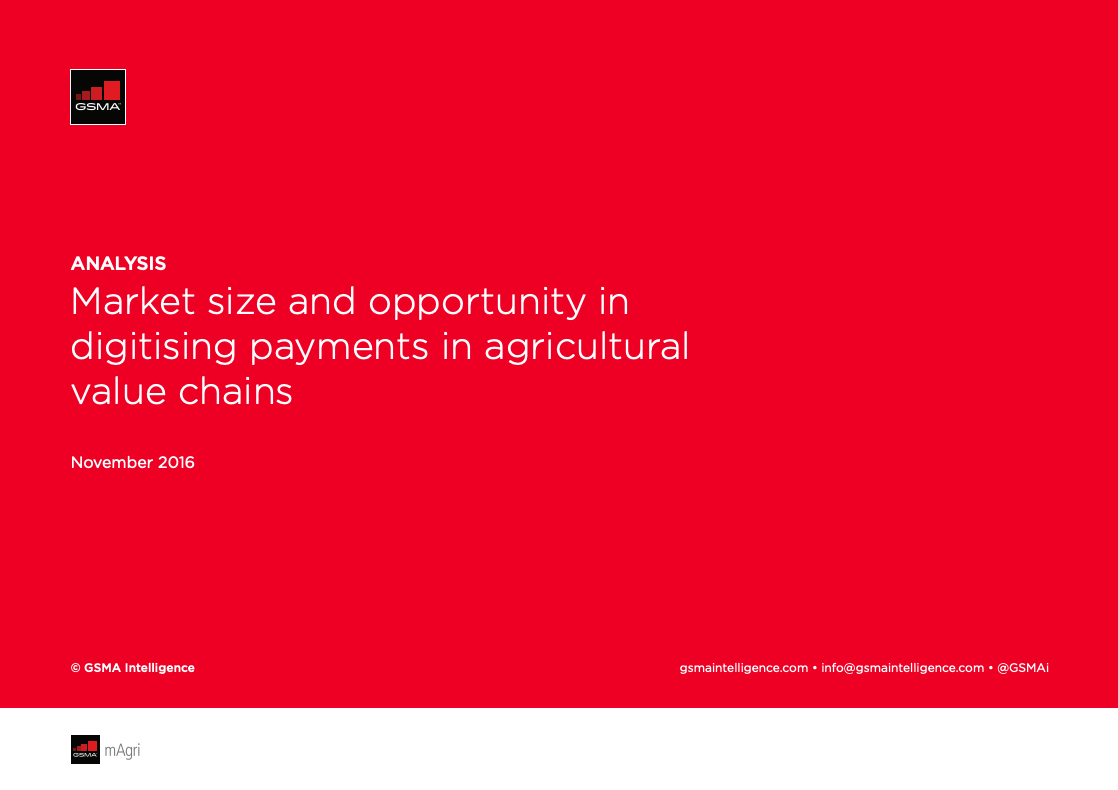 Market size and opportunity in digitising payments in agricultural value chains image