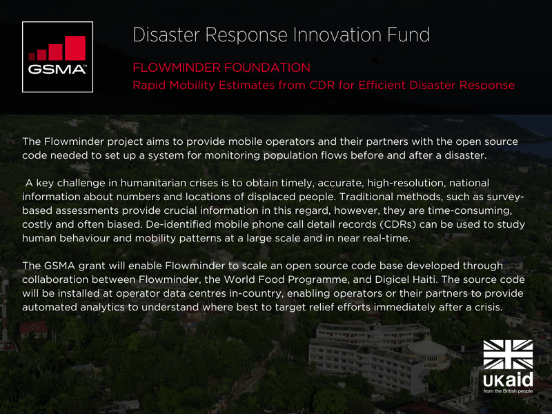 Flowminder Foundation - Rapid Mobility Estimates from CDF for Efficient Disaster Response