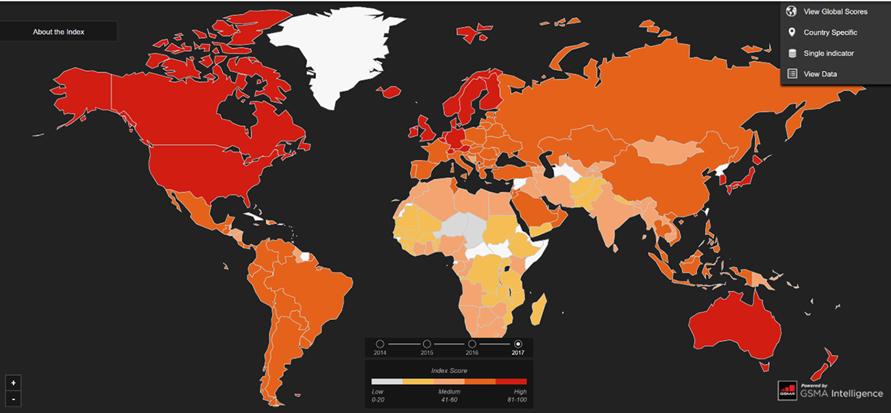 Mobile Connectivity Index 2018: Analysing the state of mobile internet ...