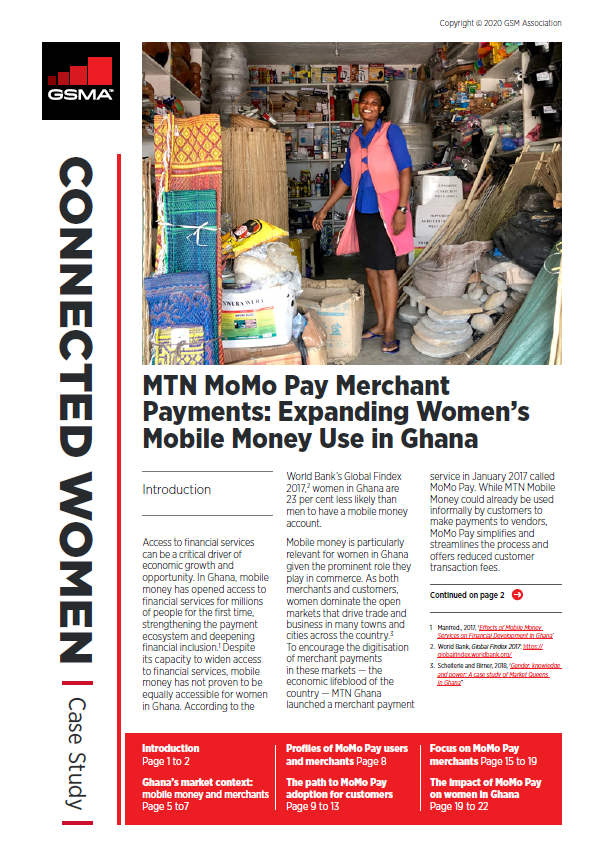 MTN MoMo Pay Merchant Payments: Expanding Female Mobile Money Usage in Ghana image