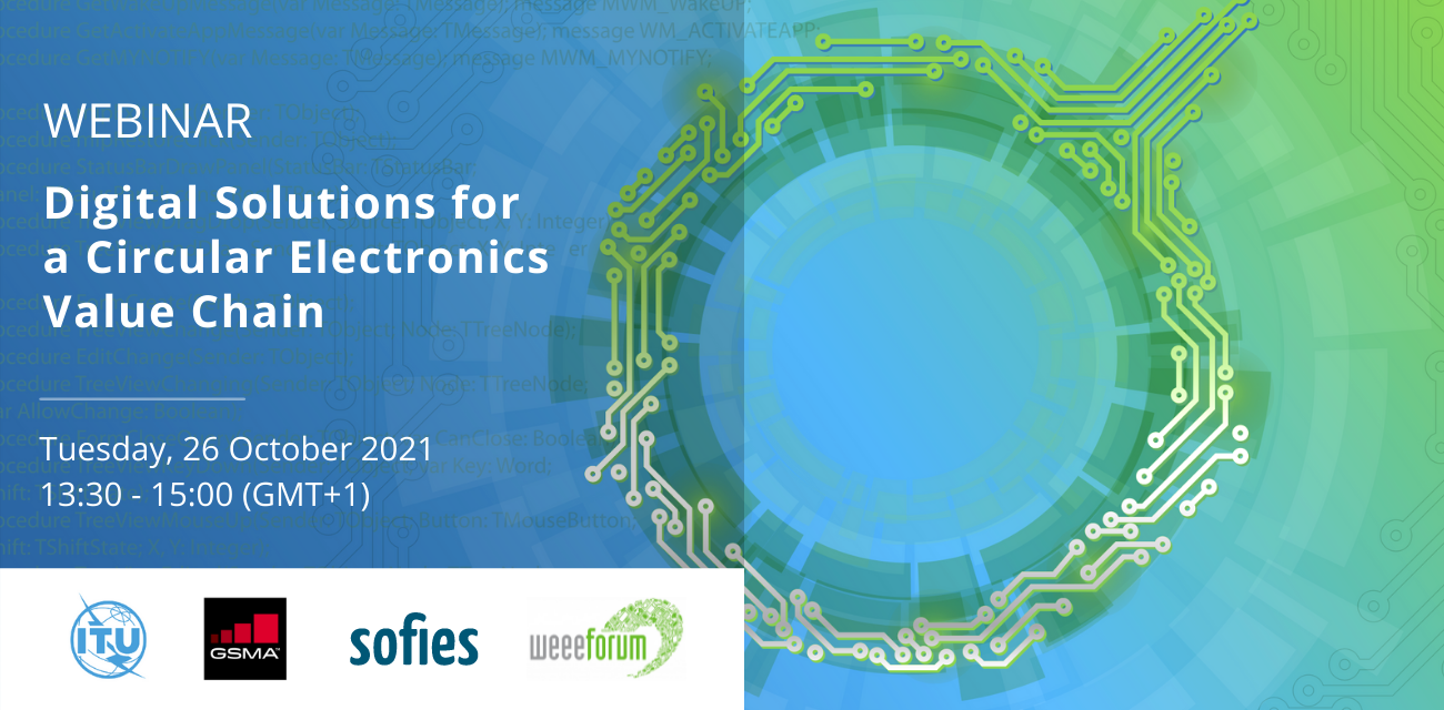 Webinar: Digital Solutions for Circular Electronics Value Chain