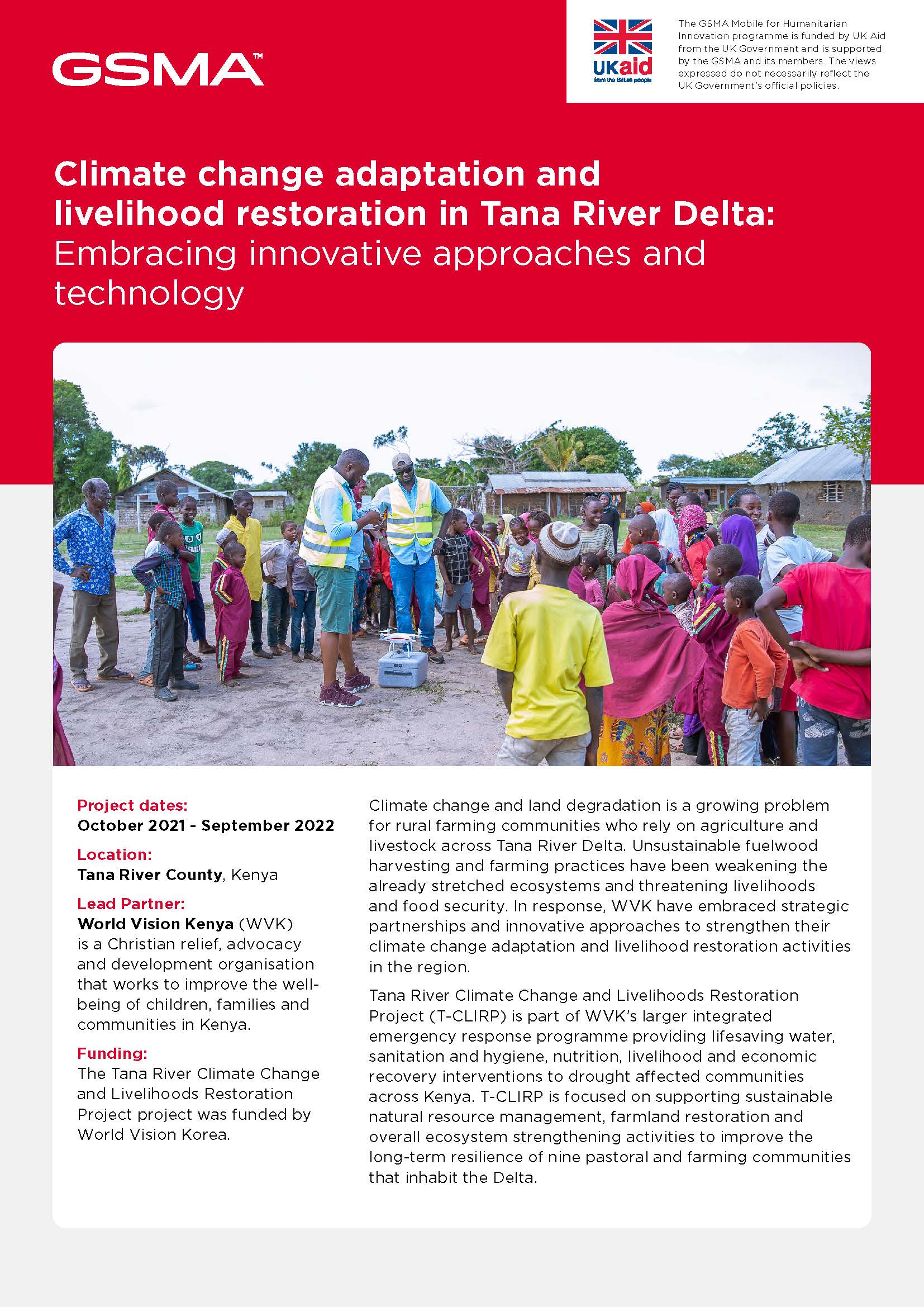 Climate change adaptation and livelihood restoration in Tana River Delta image