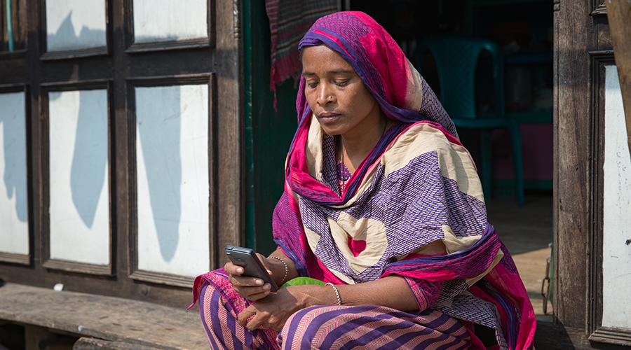 women on phone