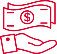 A hand with a GSMA Mobile for Development bill in it.